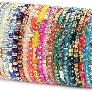 26 pc Stretchy Beaded Bracelets Great Gift Idea !! Boho‎